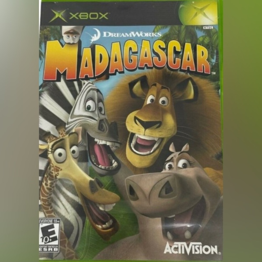 XBOX Madagascar Rated E10+ = Everyone over 10 years old (G21)